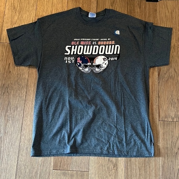 Blue 84 Other - OLE MISS vs AUBURN FOOTBALL tee, XL